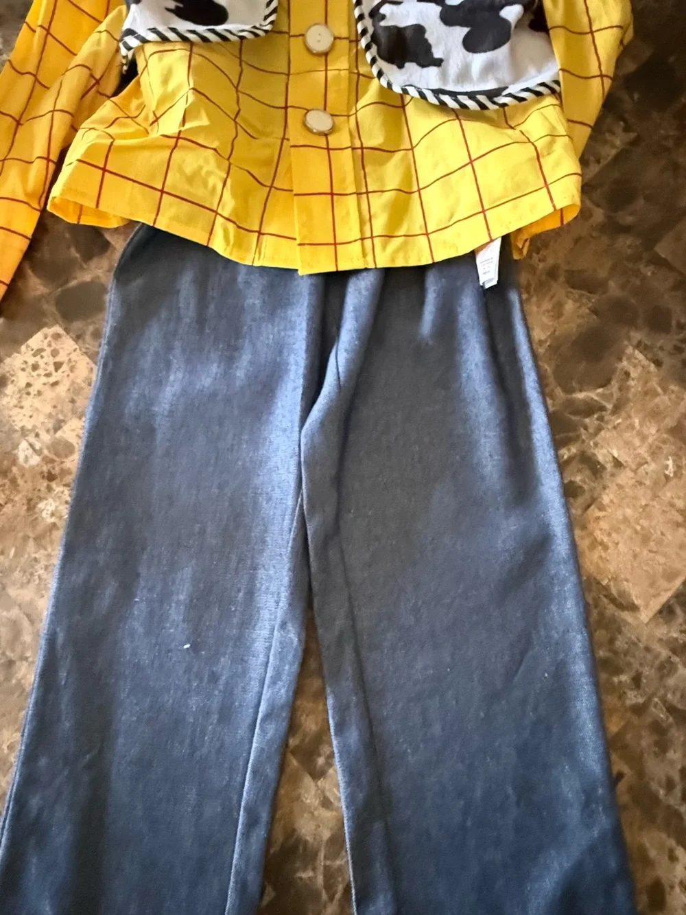 Disney Woody Costume Jacket and Pants Set - Yellow, Red, Black, White, Blue